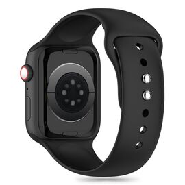 Tech-Protect Silicone Strap for Apple Watch 4 / 5 / 6 / 7 / 8 / 9 / SE / Ultra 1 / 2 (42 / 44 / 45 / 49 mm) - Black | Techbox
