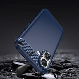 Carbon Case for iPhone 16 Silicone Case - Blue | Techbox