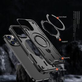 Hybrid Armor Trendy Case with MagSafe for iPhone 16 Pro - Black - Apple Cases - Cases - Techbox
