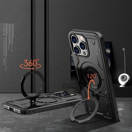 Hybrid Armor Trendy Case with MagSafe for iPhone 16 Pro - Black - Apple Cases - Cases - Techbox