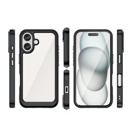 Outer Space Case with Gel Frame for iPhone 16 - Black | Techbox