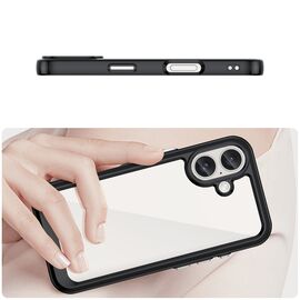 Outer Space Case with Gel Frame for iPhone 16 - Black | Techbox