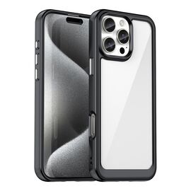 Outer Space Case with Gel Frame for iPhone 16 Pro Max - Black | Techbox