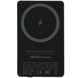 Powerbank Audi Big Logo MagSafe inductive 15W 5000mAh - gray - Powerbanks - Smartphone Chargers - Techbox