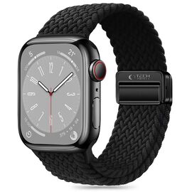 Tech-Protect Nylonmag Strap for Apple Watch 4 / 5 / 6 / 7 / 8 / 9 / SE / Ultra 1 / 2 (42 / 44 / 45 / 49 MM) - Black | Techbox