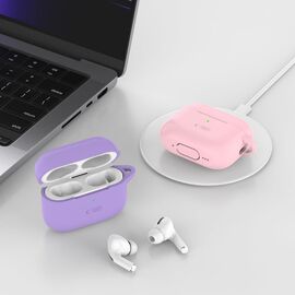 Tech-Protect Silicone Hook Case for Apple AirPods Pro 1 / 2 - Pink - Smartphone Accessories - Cables & Accessories - Techbox