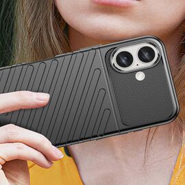 Thunder Case for iPhone 16 Plus Silicone Case - Black | Techbox