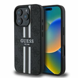 Guess 4G Printed Stripes MagSafe case for iPhone 16 Pro - black - Apple Cases - Cases - Techbox