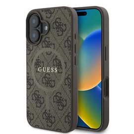 Guess 4G Ring Classic Logo MagSafe iPhone 16 Plus Case - Brown - Apple Cases - Cases - Techbox