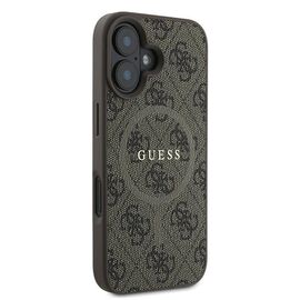 Guess 4G Ring Classic Logo MagSafe iPhone 16 Plus Case - Brown - Apple Cases - Cases - Techbox