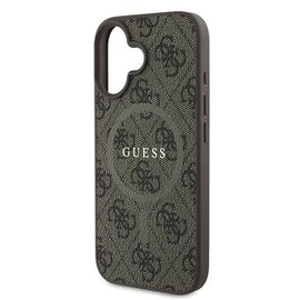 Guess 4G Ring Classic Logo MagSafe iPhone 16 Plus Case - Brown - Apple Cases - Cases - Techbox