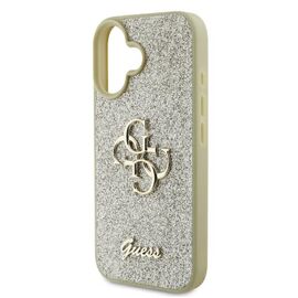 Guess Fixed Glitter Big 4G Case for iPhone 16 Plus - Gold | Techbox