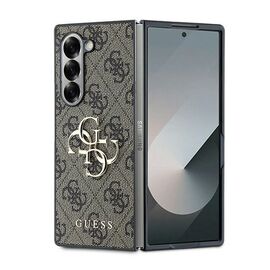 Guess Leather 4G Metal Logo Case for Samsung Galaxy Z Fold 6 - Brown | Techbox