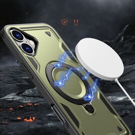 Hybrid Armor Trendy Case with MagSafe for iPhone 16 - Green - Apple Cases - Cases - Techbox