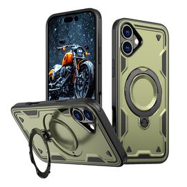 Hybrid Armor Trendy Case with MagSafe for iPhone 16 Plus - Green | Techbox
