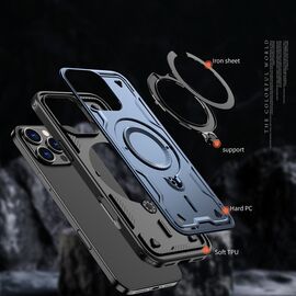 Hybrid Armor Trendy Case with MagSafe for iPhone 16 Pro Max - Blue - Apple Cases - Cases - Techbox