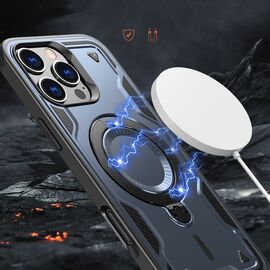 Hybrid Armor Trendy Case with MagSafe for iPhone 16 Pro Max - Blue - Apple Cases - Cases - Techbox