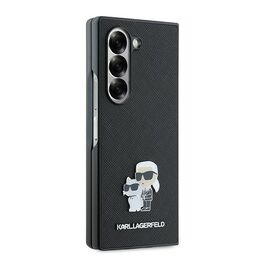 Karl Lagerfeld Saffiano Metal Pin Case for Samsung Galaxy Z Fold 6 - Black | Techbox