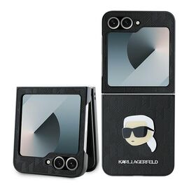 Karl Lagerfeld Saffiano Monogram Case for Samsung Galaxy Z Flip 6 - Black | Techbox