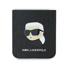 Karl Lagerfeld Saffiano Monogram Case for Samsung Galaxy Z Flip 6 - Black | Techbox