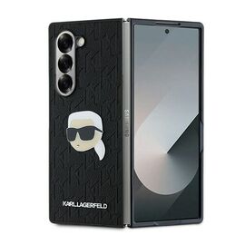 Karl Lagerfeld Saffiano Monogram Head Pin Case for Samsung Galaxy Z Fold 6 - Black | Techbox