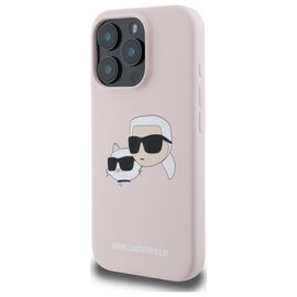 Karl Lagerfeld Silicone Case Heads Print MagSafe for iPhone 16 Pro - Pink | Techbox