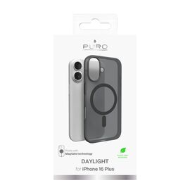 Puro Daylight MagSafe Silicone Case for iPhone 16 Plus - Black - Apple Cases - Cases - Techbox
