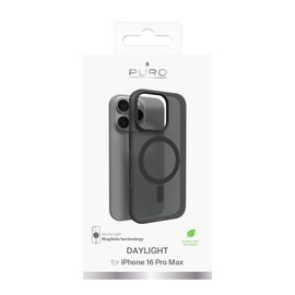 Puro Daylight MagSafe Silicone Case for iPhone 16 Pro Max - Black - Apple Cases - Cases - Techbox