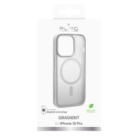 Puro Gradient MagSafe Silicone Case for iPhone 15 Pro - Silver - Uncategorized Cases (2) - Cases - Techbox