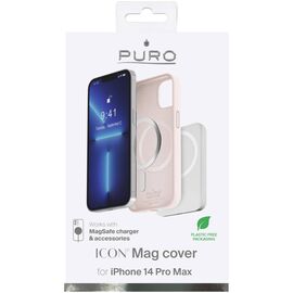 Puro Icon Mag MagSafe Silicone Case for iPhone 14 Pro Max - Pink - Uncategorized Cases (2) - Cases - Techbox
