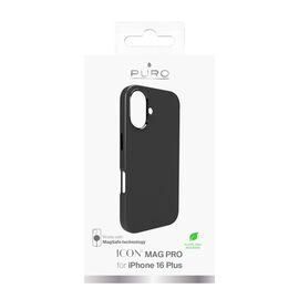 Puro Icon Mag Pro MagSafe Silicone Case for iPhone 16 Plus - Black - Apple Cases - Cases - Techbox