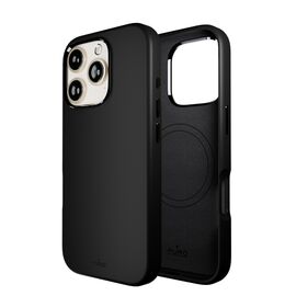 Puro Icon Mag Pro MagSafe Silicone Case for iPhone 16 Pro - Black - Apple Cases - Cases - Techbox