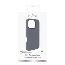 Puro Icon Mag Pro MagSafe Silicone Case for iPhone 16 Pro Max - Dark Gray - Apple Cases - Cases - Techbox