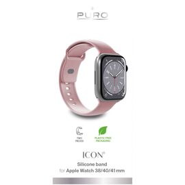 Puro Icon Silicone Strap for Apple Watch 38 / 40 / 41 mm - Pink (2 pcs.) - Accessories - Smartwatches & Accessories - Techbox