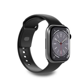 Puro Icon Silicone Strap for Apple Watch 42 / 44 / 45 / 49 mm - Black (2 pcs.) - Accessories - Smartwatches & Accessories - Techbox