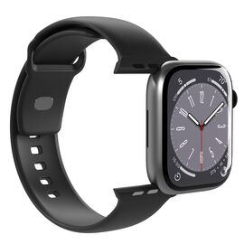 Puro Icon Silicone Strap for Apple Watch 42 / 44 / 45 / 49 mm - Black (2 pcs.) - Accessories - Smartwatches & Accessories - Techbox