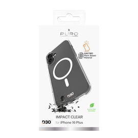 Puro Impact Clear D3O MagSafe Silicone Case for iPhone 16 Plus - Transparent - Apple Cases - Cases - Techbox