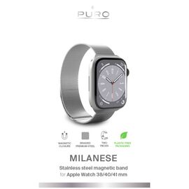 Puro Milanese Stainless Steel Apple Watch Band 38/40/41mm - Silver - Accessories - Smartwatches & Accessories - Techbox
