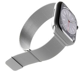 Puro Milanese Stainless Steel Apple Watch Band 38/40/41mm - Silver - Accessories - Smartwatches & Accessories - Techbox