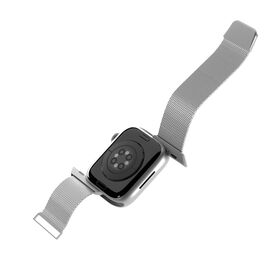Puro Milanese Stainless Steel Strap for Apple Watch 42 / 44 / 45 / 49 mm - Silver - Accessories - Smartwatches & Accessories - Techbox
