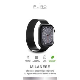 Puro 'MILANESE' Watch band for Apple Watch 42-44-45-49m, black - Accessories - Smartwatches & Accessories - Techbox