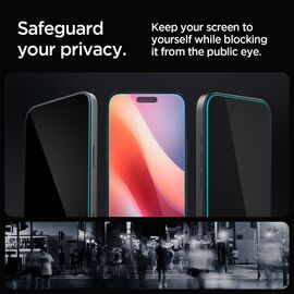Spigen Glas.tR EZ Fit Privacy Tempered Glass for iPhone 16 Pro - 2 pcs. | Techbox