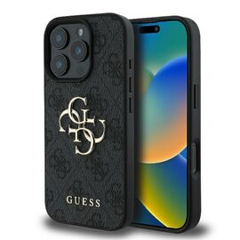 Guess 4G Big Logo iPhone 16 Pro Max Case - Black | Techbox