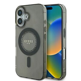 Guess IML Rhinestones MagSafe iPhone 16 Case - Black - Apple Cases - Cases - Techbox