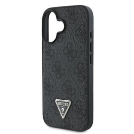 Guess Leather Metal Logo Strass Crossbody Case for iPhone 16 - Black - Apple Cases - Cases - Techbox