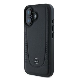 Mercedes Leather Urban iPhone 16 Plus Case - Black | Techbox