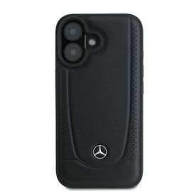 Mercedes Leather Urban iPhone 16 Plus Case - Black | Techbox
