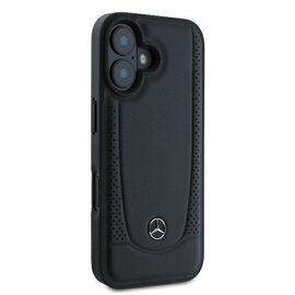 Mercedes Leather Urban iPhone 16 Plus Case - Black | Techbox