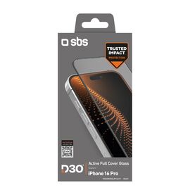 SBS Tempered Glass D3O with frame for iPhone 16 Pro | Techbox