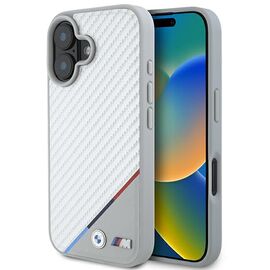 BMW M Carbon Tricolor Line MagSafe iPhone 16 Case - Gray - Apple Cases - Cases - Techbox